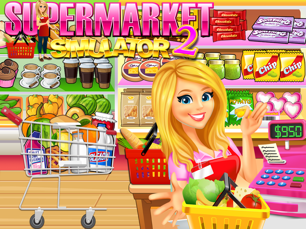 Supermarket Grocery Store Girl Game Screenshot