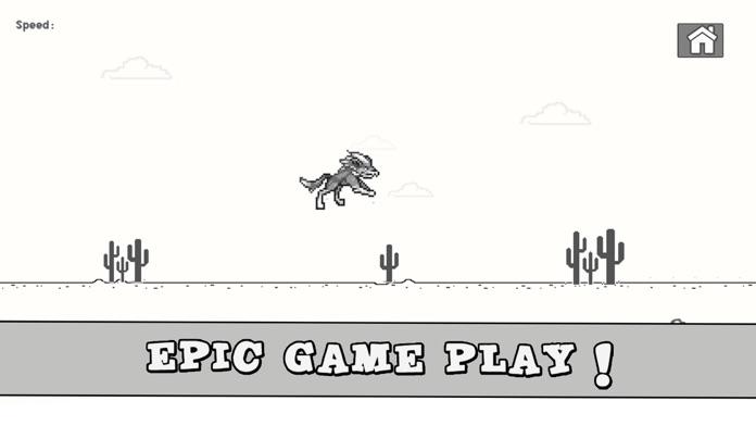 恐龙 小部件 跳跃 史蒂夫 : 8bit 游戏 Game Screenshot