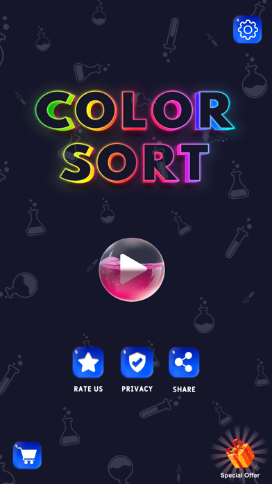 Water Sorting Color IQ Puzzle Game Screenshot