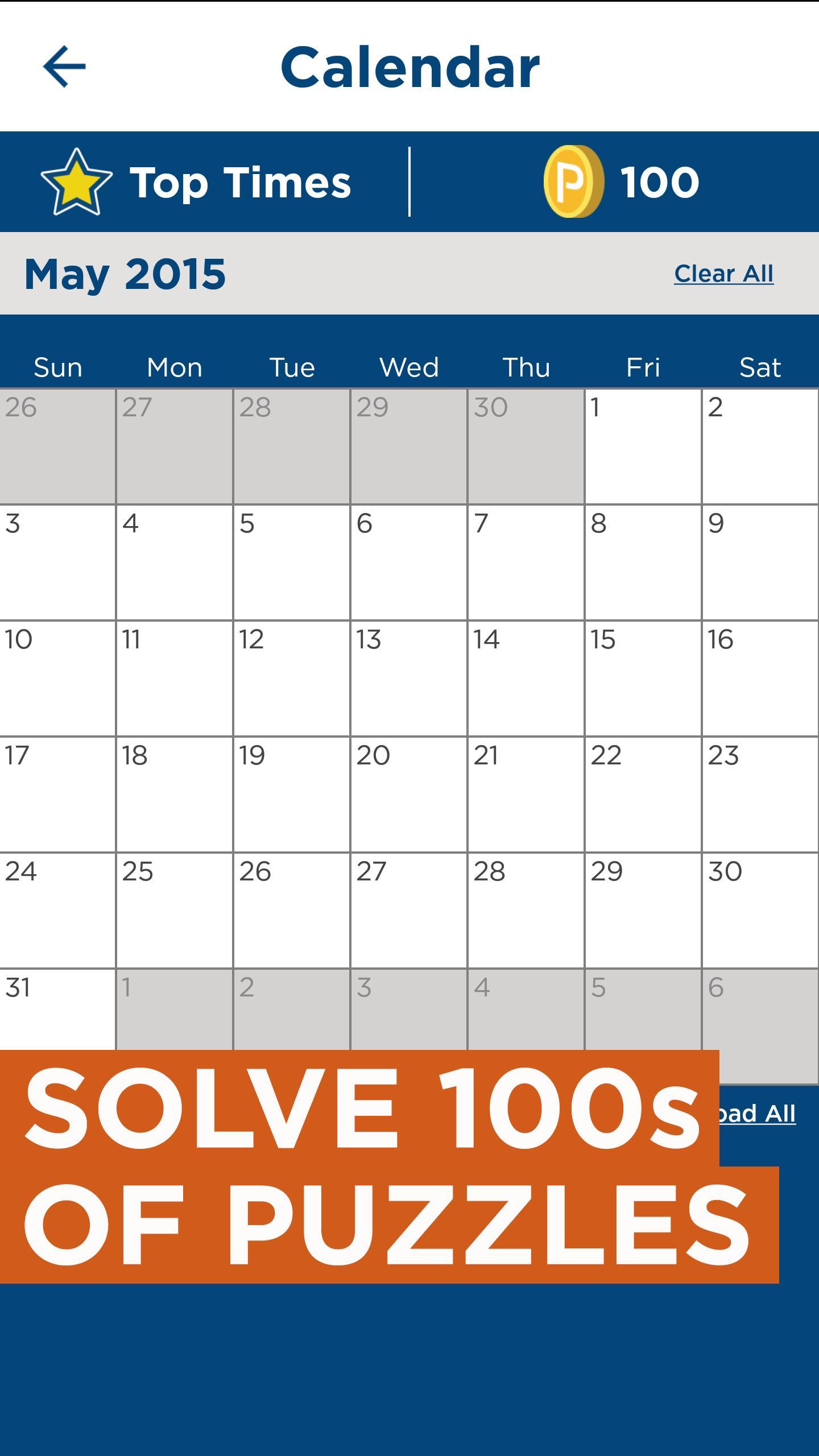 Скриншот игры Daily Celebrity Crossword