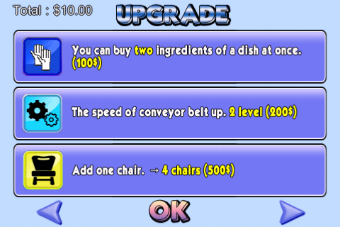 Sushi Tycoon Lite Game Screenshot