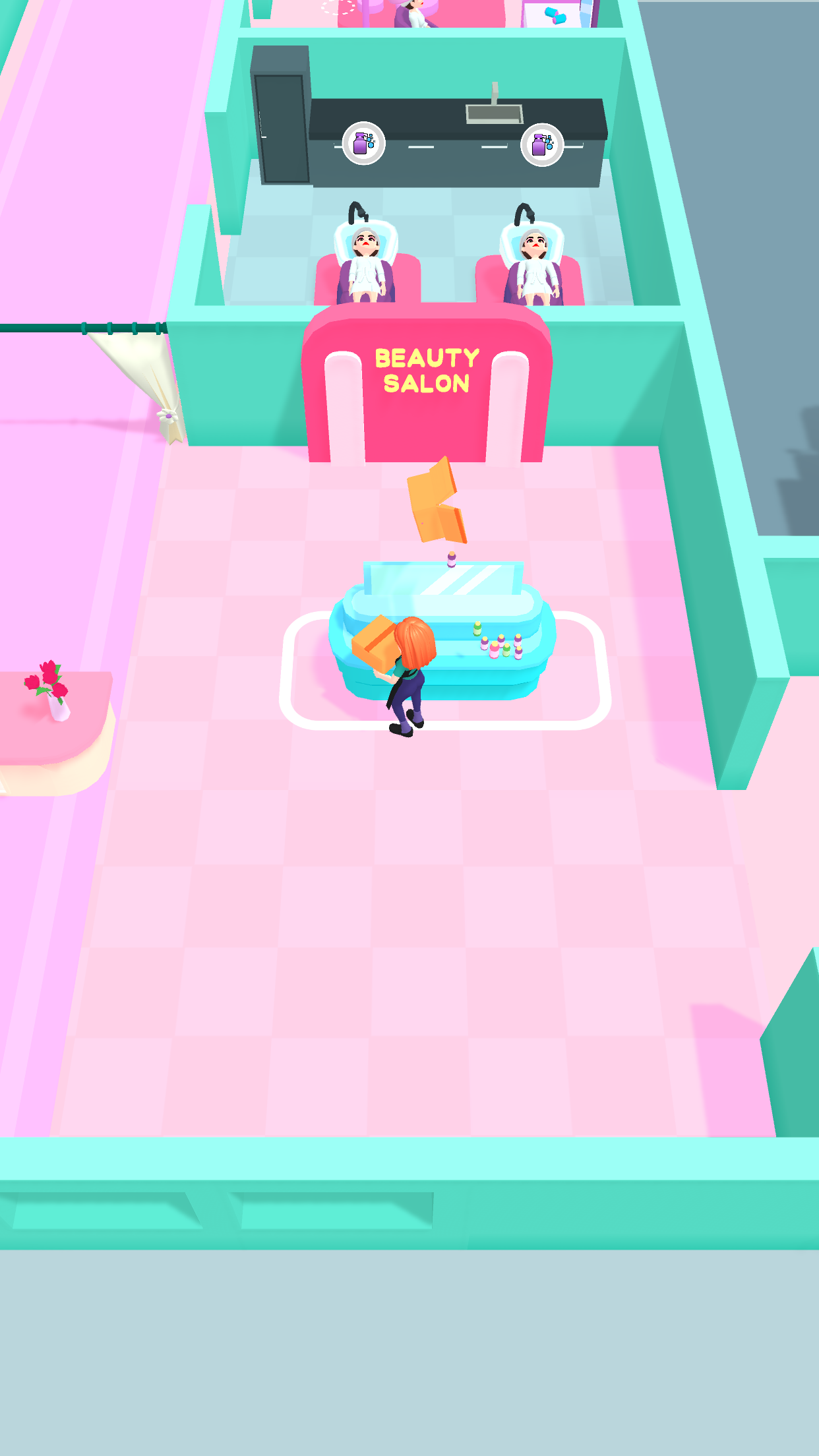 Beauty Salon Idle Game Screenshot