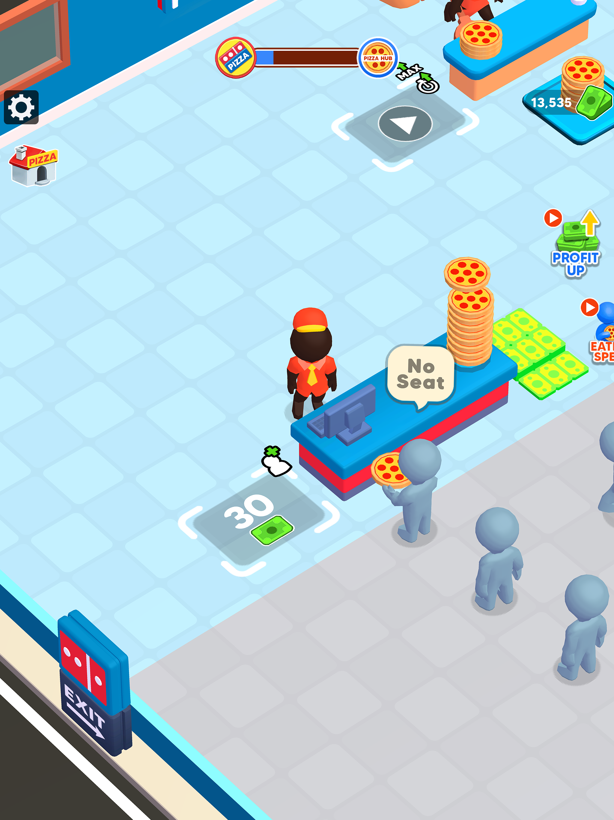 Screenshot of Idle Pizza Shop: Pizza Games