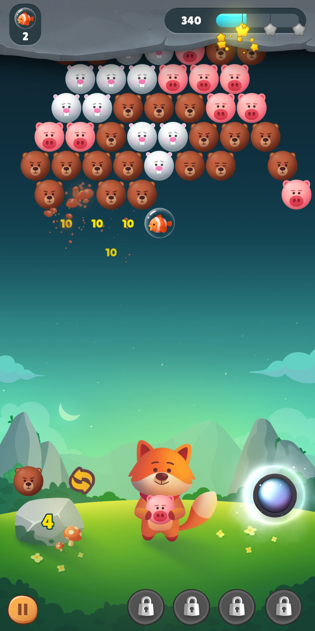 Classic Bubble Shooter Puzzle Game Screenshot