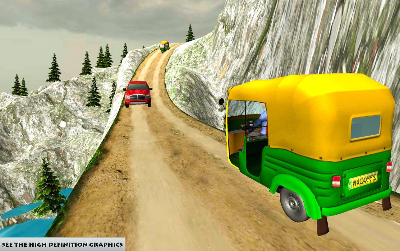 Mountain Auto Tuk Tuk Rickshaw Game Screenshot