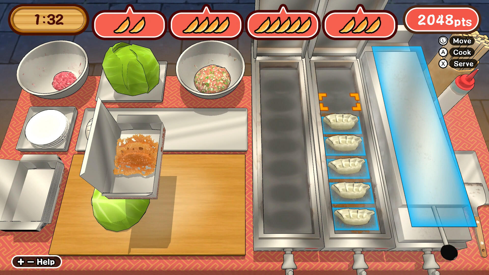 Cuplikan Layar Game Make it! Gyoza