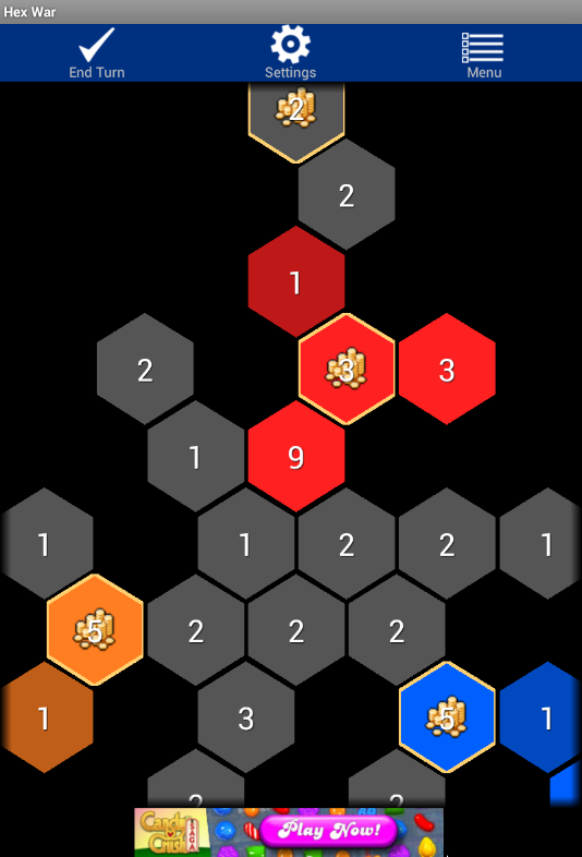 Hex War Game Screenshot