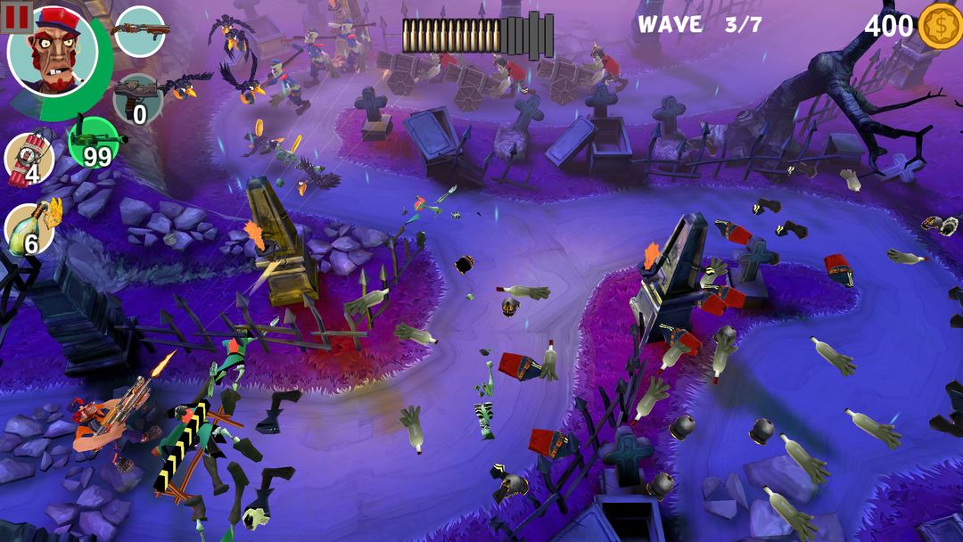 Mad Gardener: Zombie Defense screenshot game