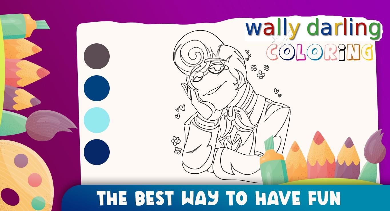 wally darling Coloring Book Game Screenshot