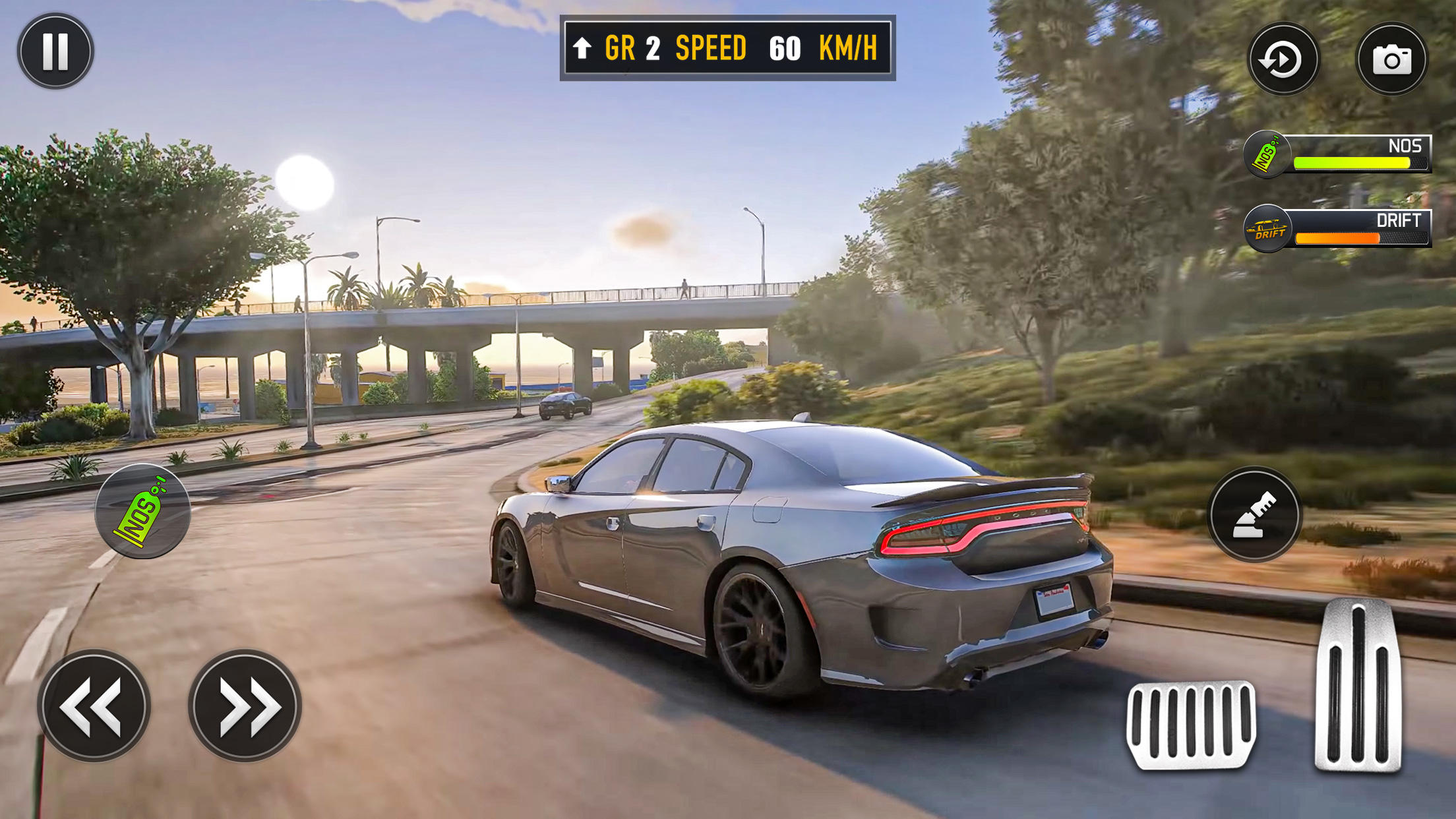 열려 있는 세계 차 운전 게임 3d 게임 스크린 샷