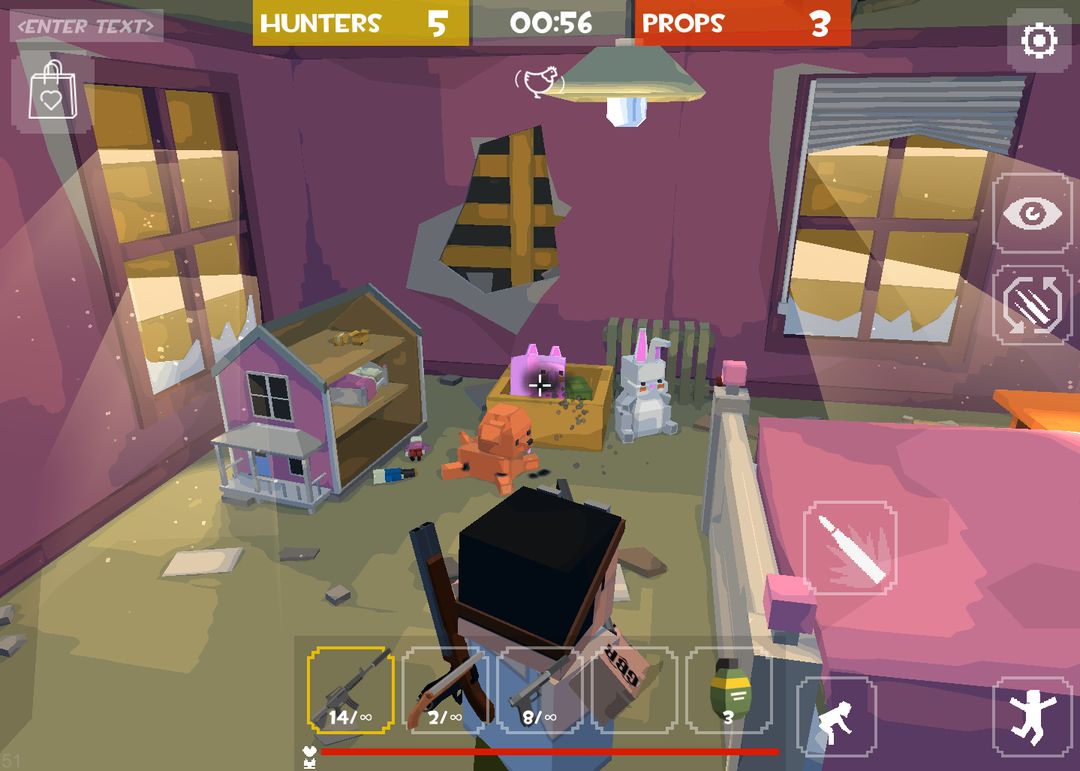 Screenshot of HIDE PROP: Seek Online Hunt