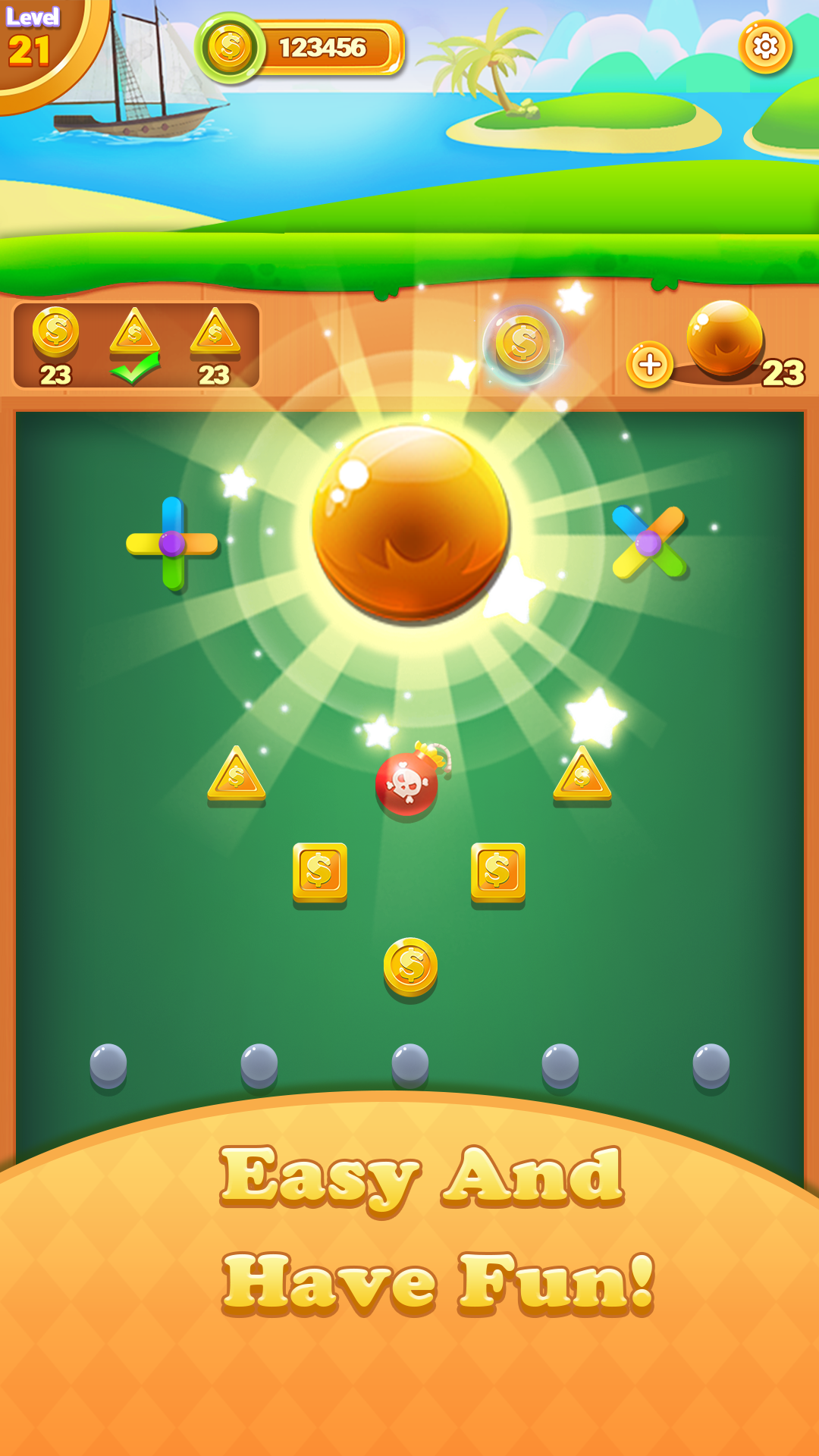 Crazy Ball Drop Game Screenshot