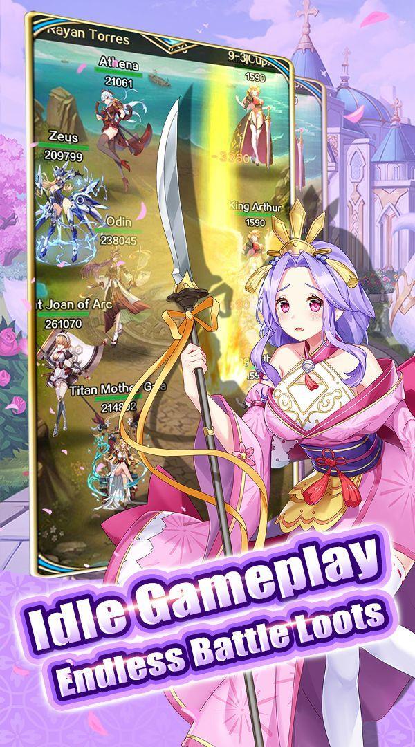 Sensual Goddess: Idle Battle Arena 遊戲截圖