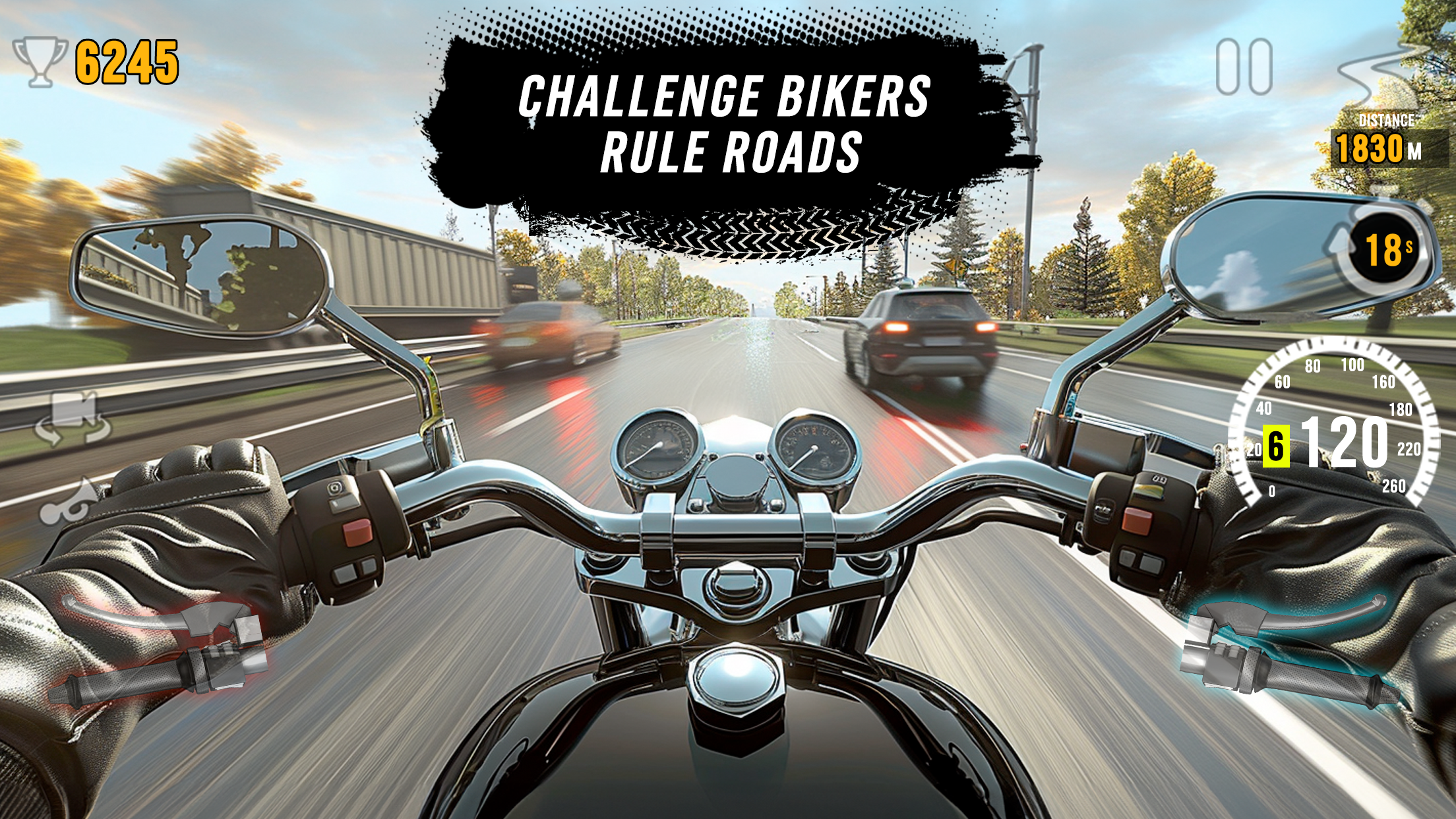 Motor Tour: Biker's Challenge Game Screenshot