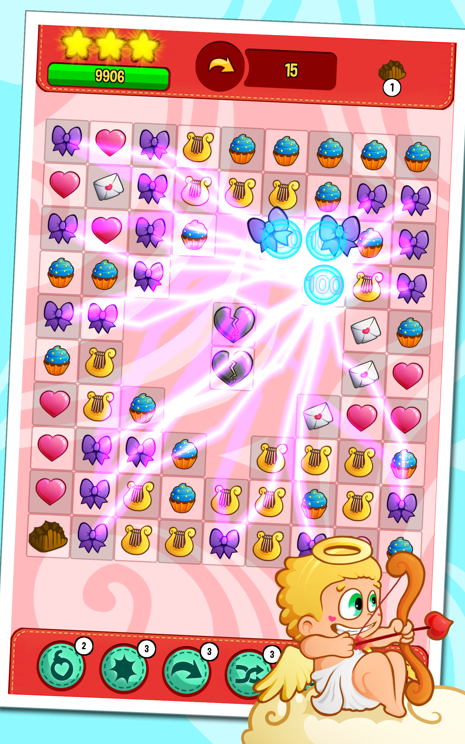 Valentine Connect ภาพหน้าจอเกม