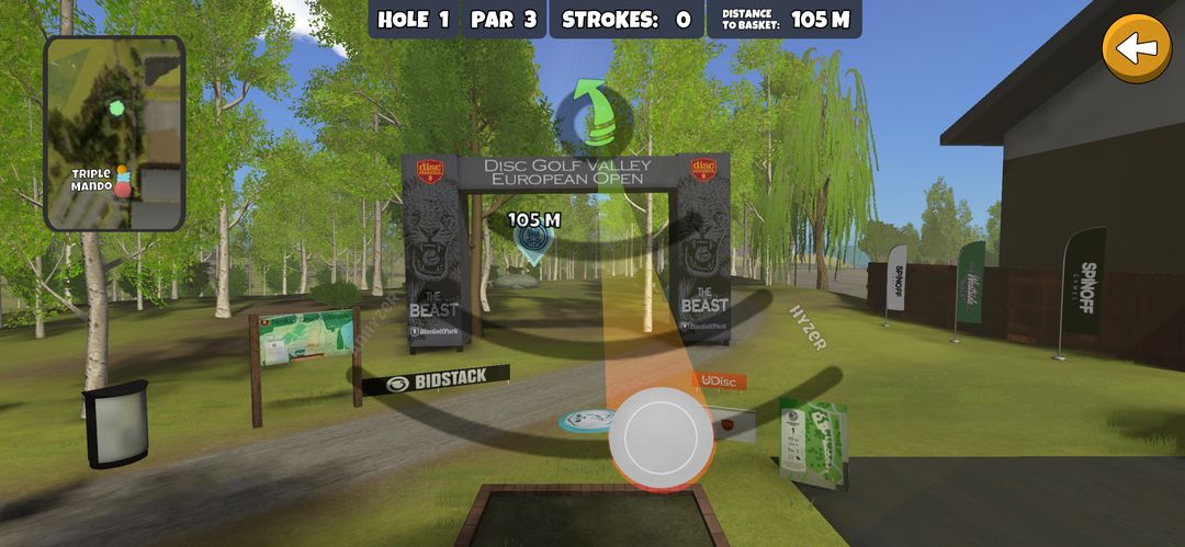 Disc Golf Valley screenshot game