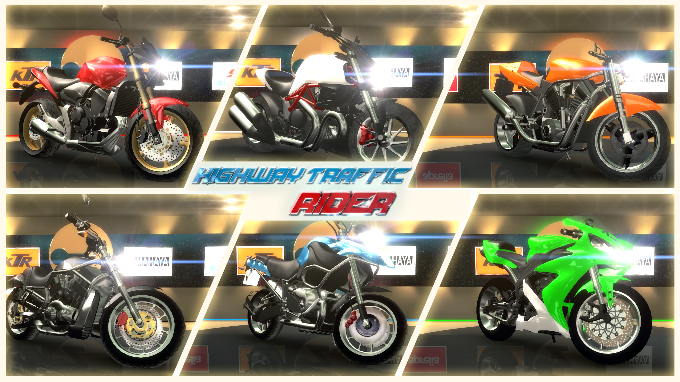 Captura de Tela do Jogo Highway Traffic Rider