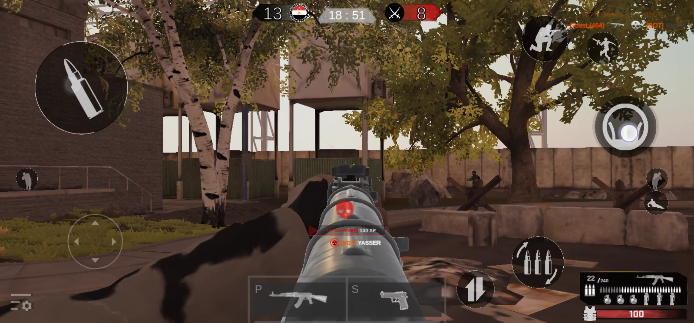 Screenshot of Militia Proxy War Mobile