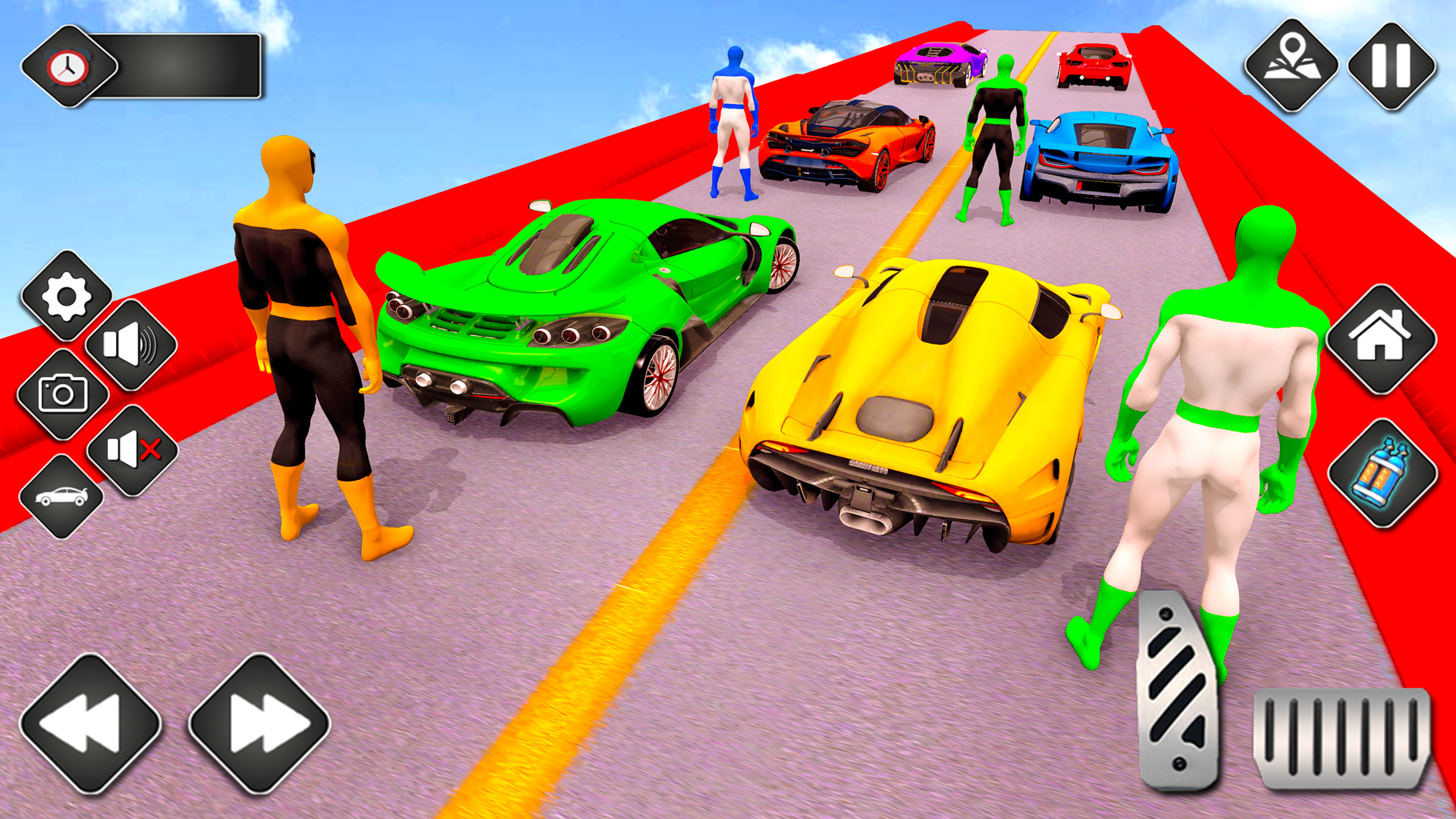 Crazy Car Stunt Racing Game Game Screenshot