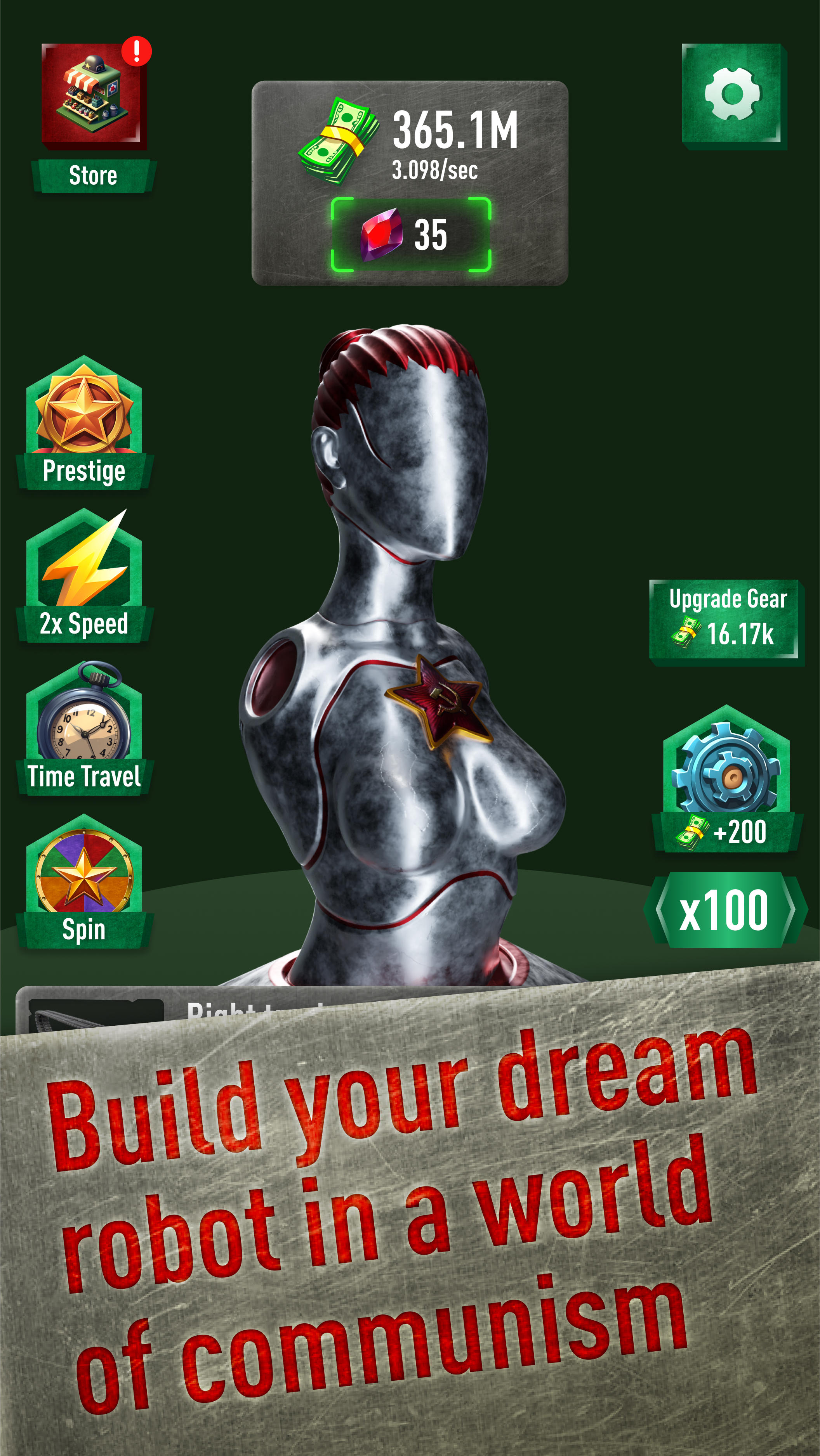 Screenshot of Idle USSR robots — atomic war