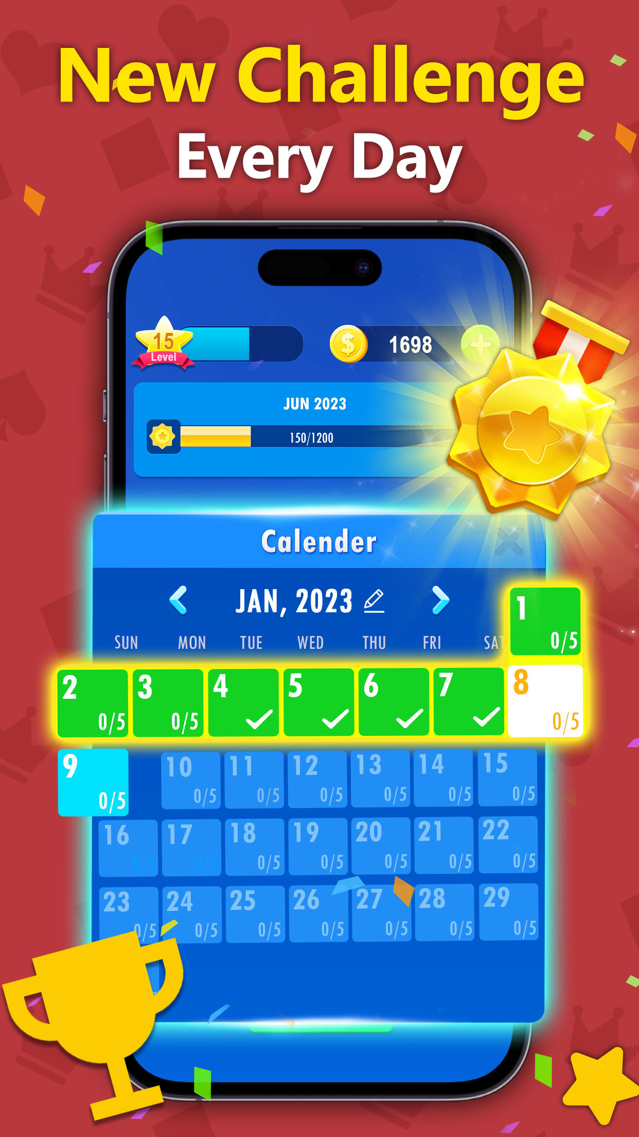 Freecell Solitaire Game Screenshot