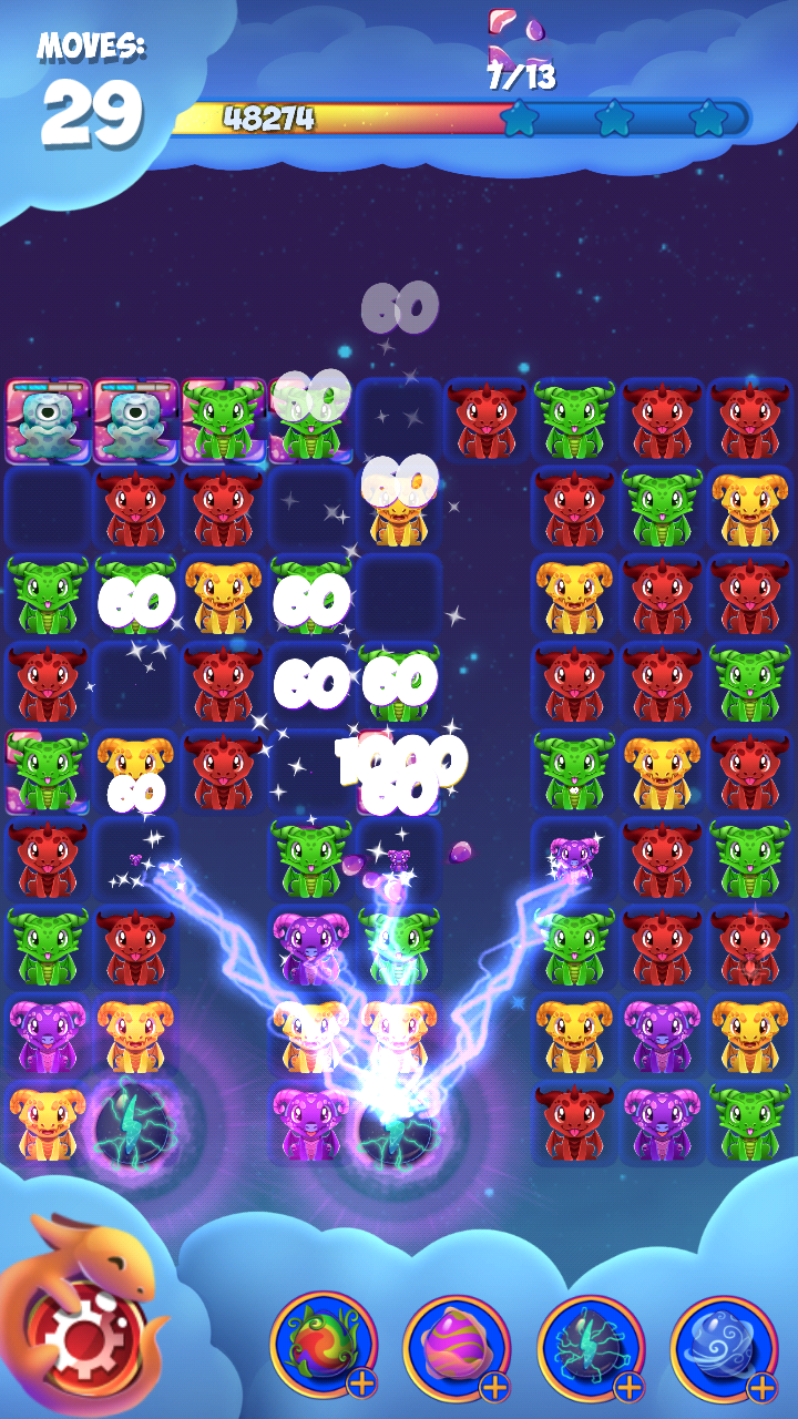 Sky Dragon Stars: Magic Match Game Screenshot