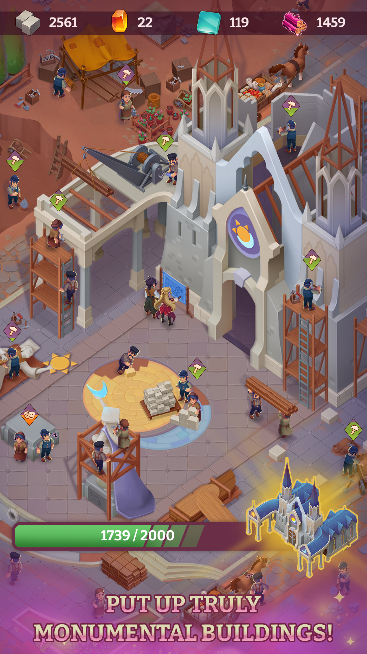 Vampire Legacy. City Builder Game Screenshot