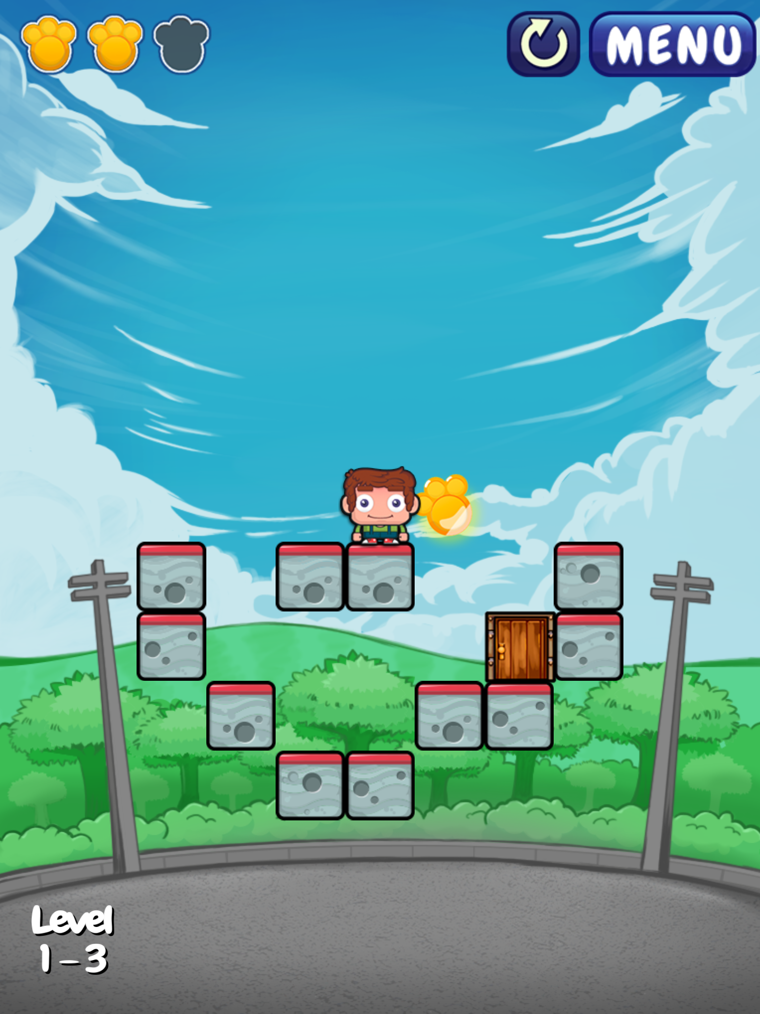 Follow Mimi the Dog Game Screenshot