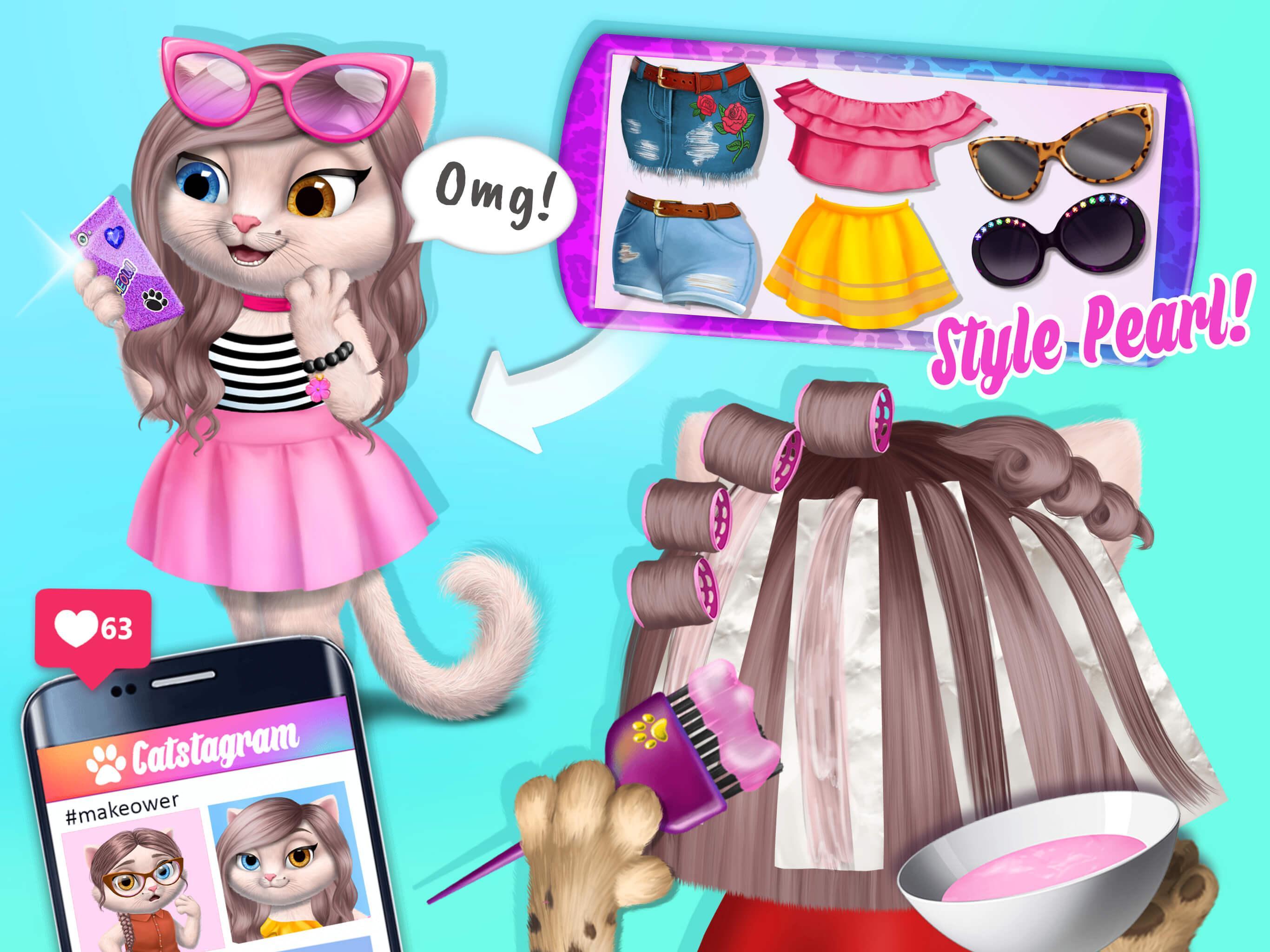 Captura de Tela do Jogo Amy's Animal Hair Salon