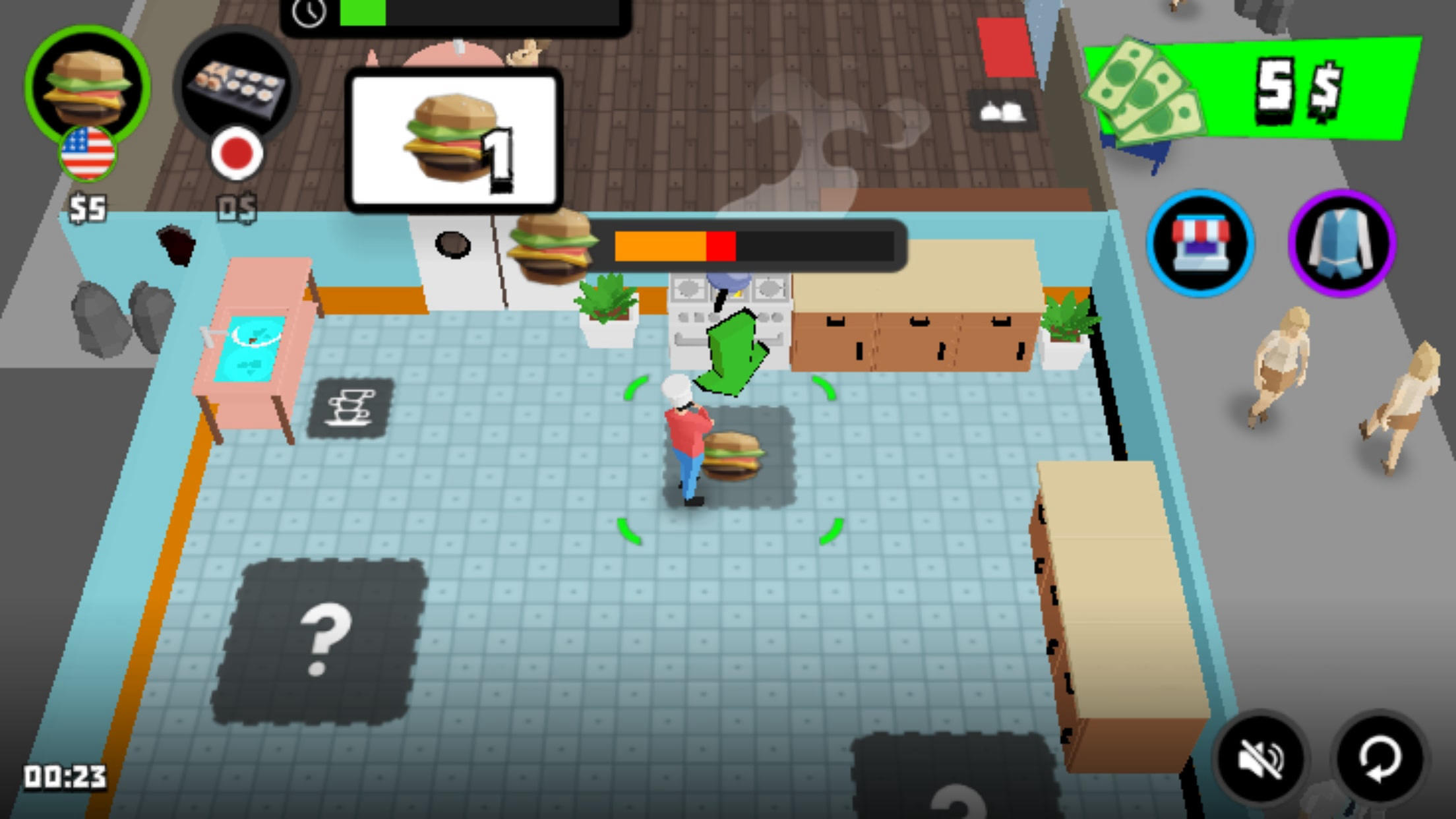 Ảnh chụp màn hình Burger Bounty : Cooking Game