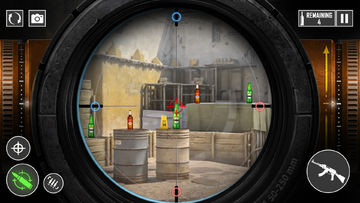 Offline Bottle Shooting Games Game Screenshot