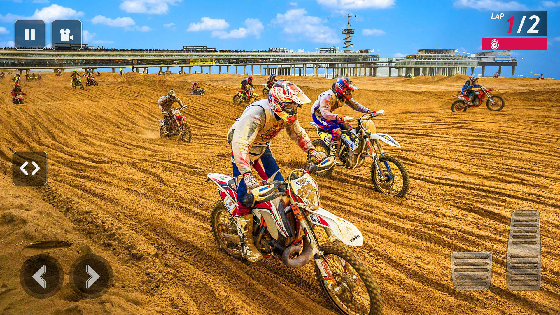 Screenshot of Dirt Bike Race Motocross Games