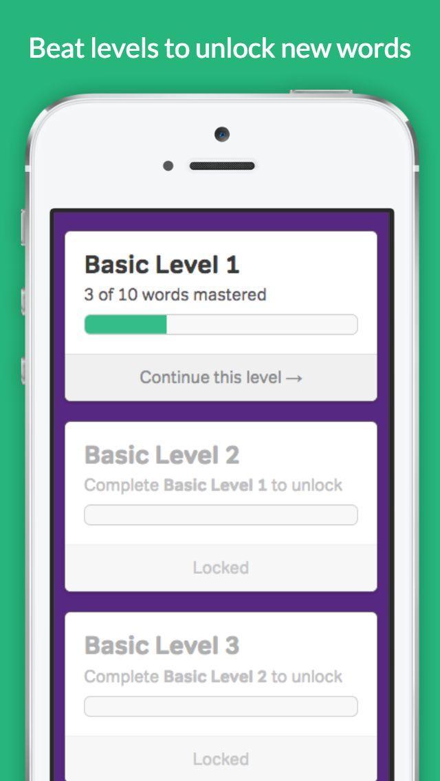 Vocabulary Builder 遊戲截圖
