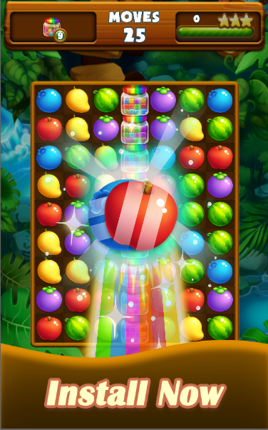 Fruit Match Three Game Screenshot