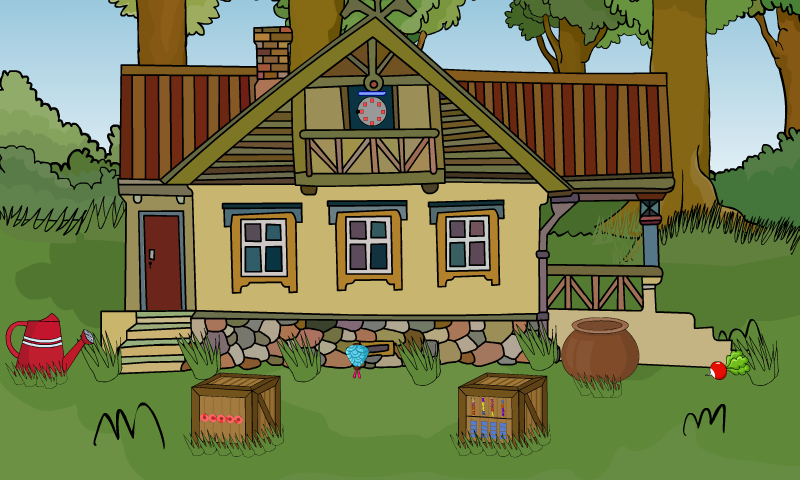 Скриншот игры Man Rescue From Forest House