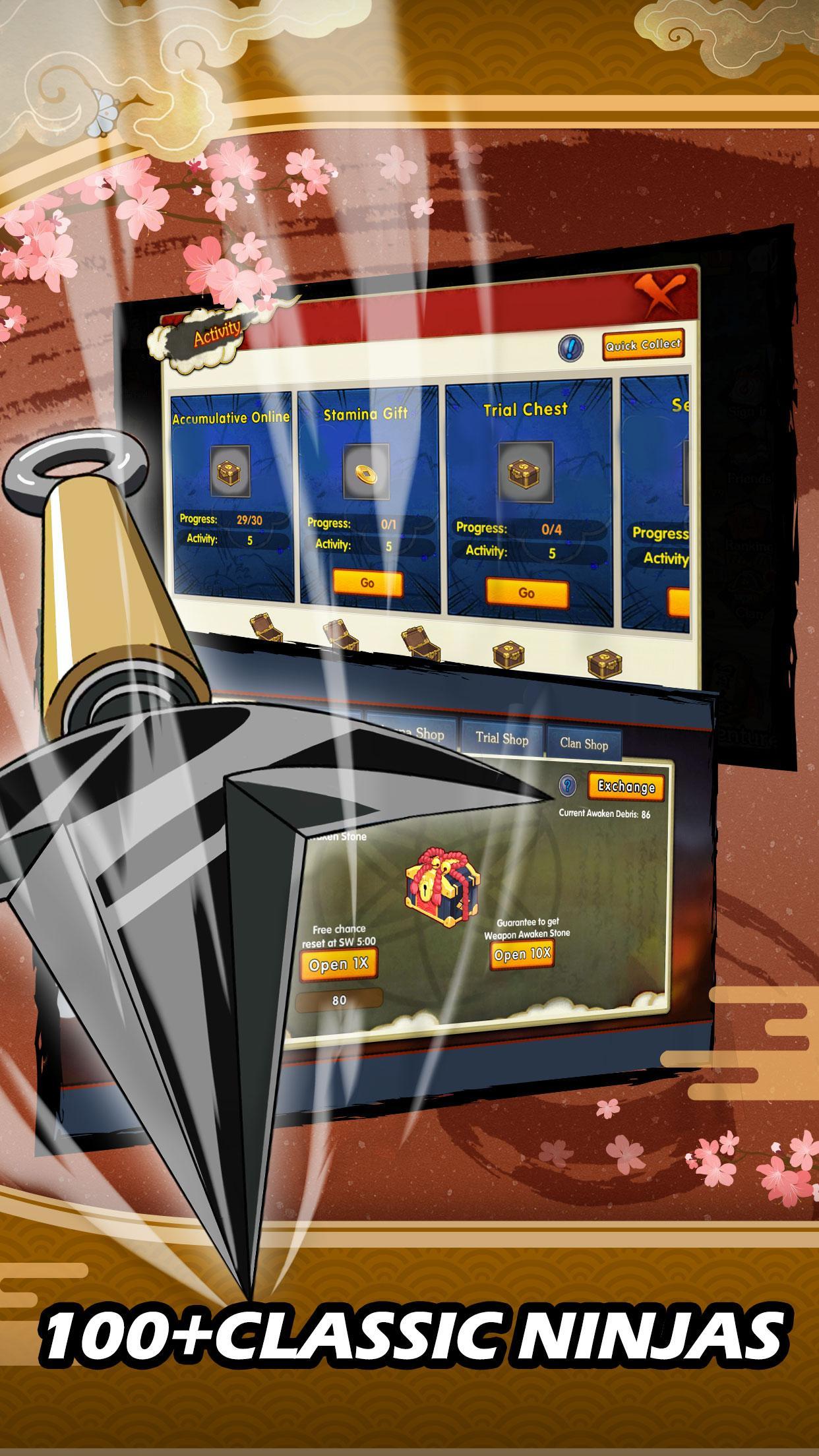 Ultimate Ninja:Ninja war Game Screenshot