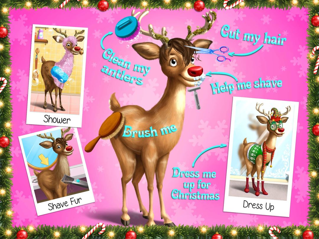 Christmas Animal Hair Salon 2 screenshot game