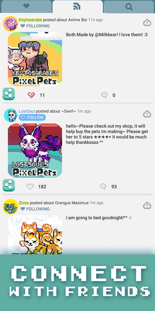 Screenshot of Pixel Petz