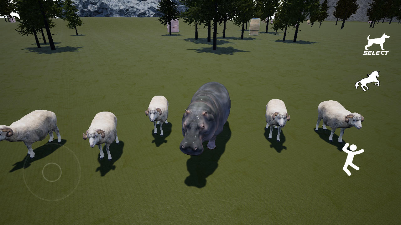 Real Hippopotamus Simulator 3D Game Screenshot