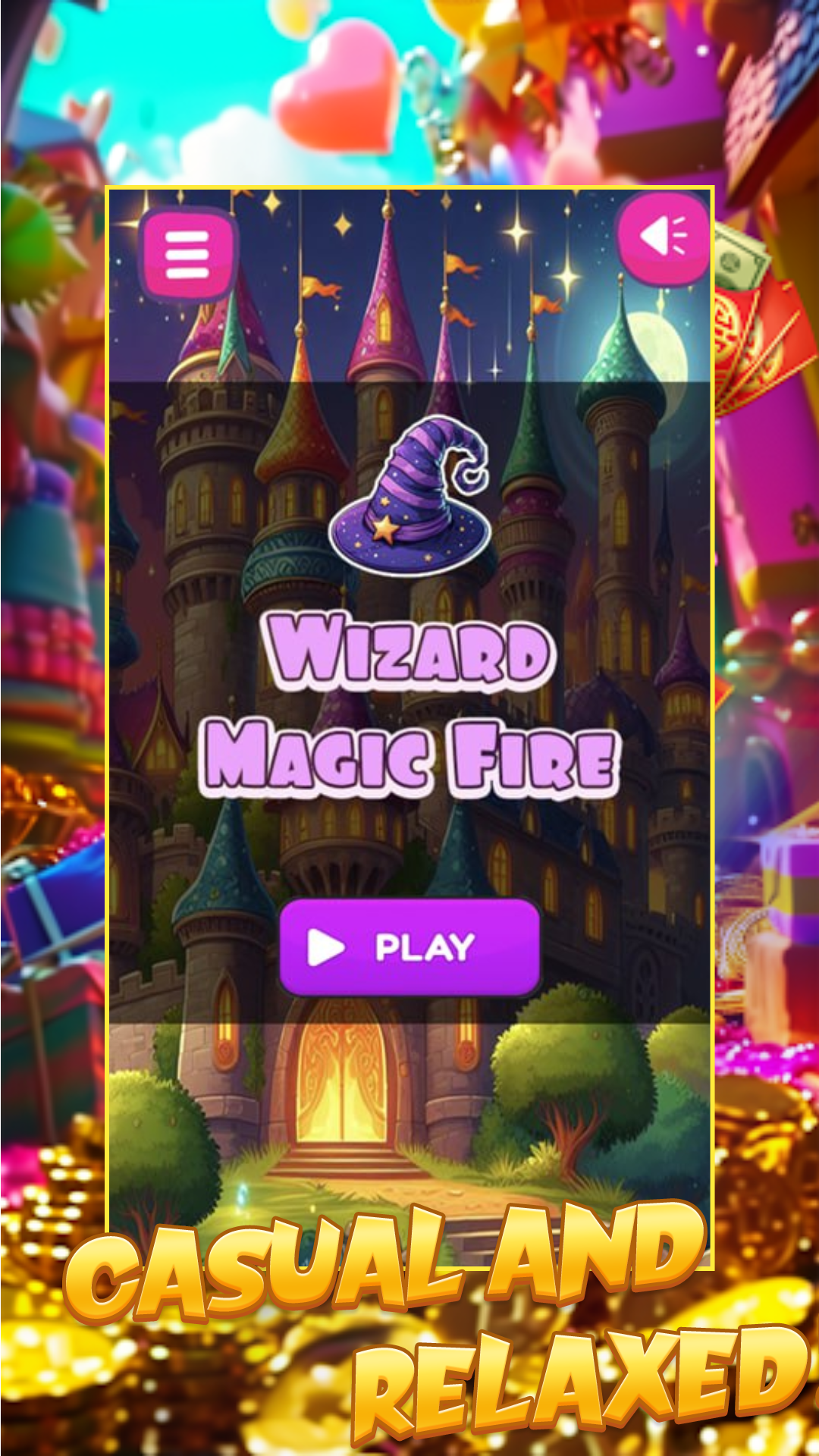 Wizard Magic Fire ゲームのスクリーンショット