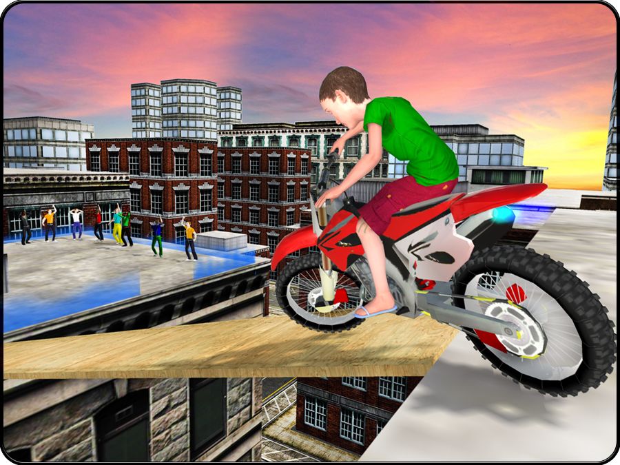 Kids Motorbike Stunts Master Roof Top Arena 2018 ภาพหน้าจอเกม