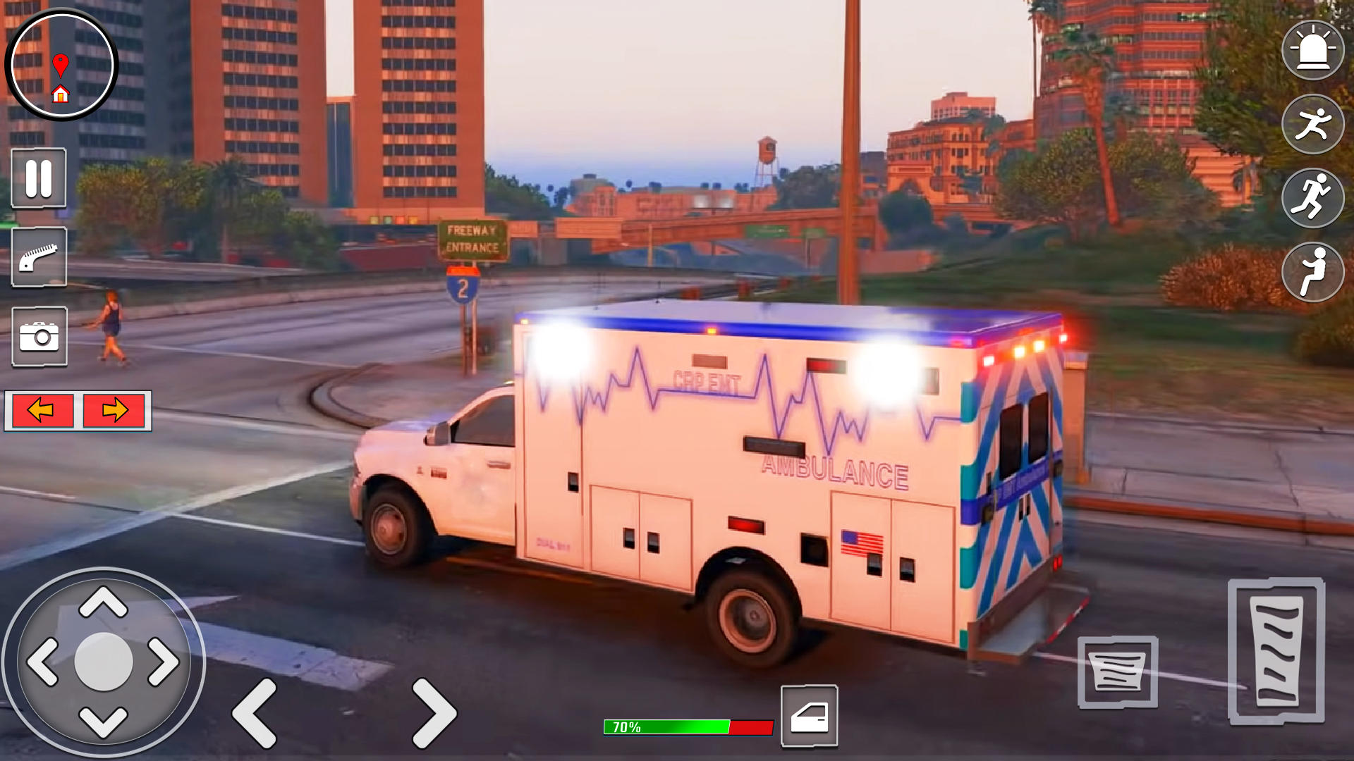 Ambulance Driver Simulator Game Screenshot