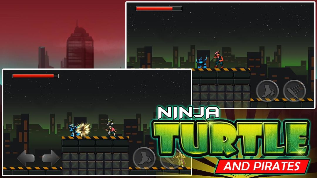 Ninja and Turtle Shadow Pirate 게임 스크린 샷