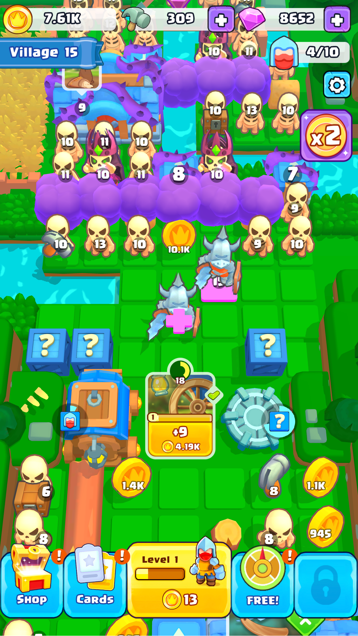 Screenshot of Brave Merge - Battle & Defense