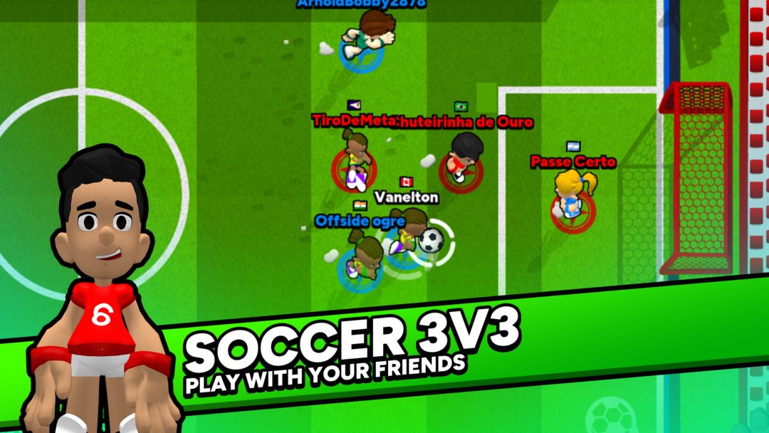 FlatSoccer: Online Soccer ภาพหน้าจอเกม