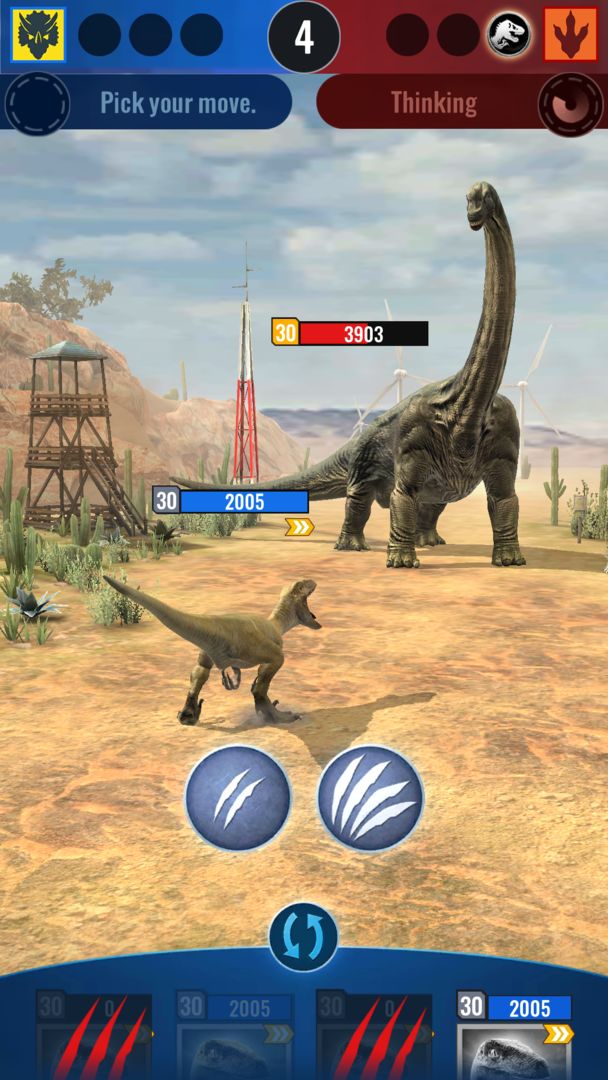 Jurassic World Alive ภาพหน้าจอเกม