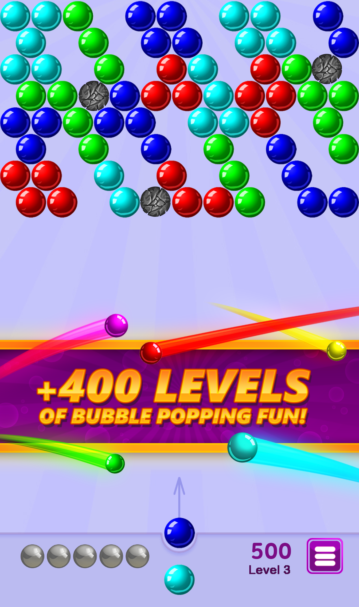 Bubble Shooter 2 - 600+ Levels Game Screenshot