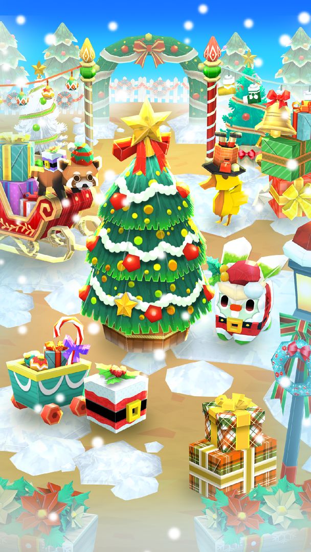 摺紙島：悠遊樂園 -  白色聖誕節！遊戲截圖