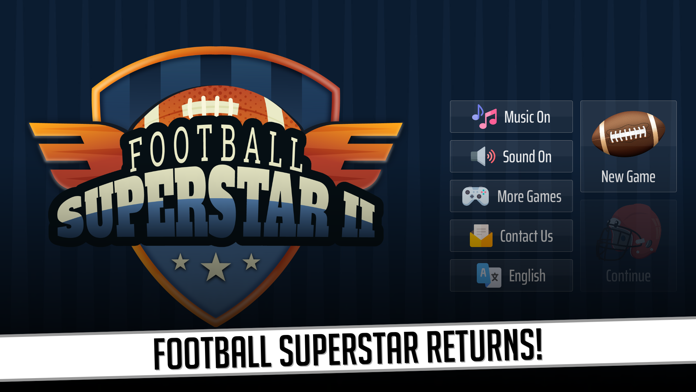 Screenshot of Football Superstar 2: USA Ed.