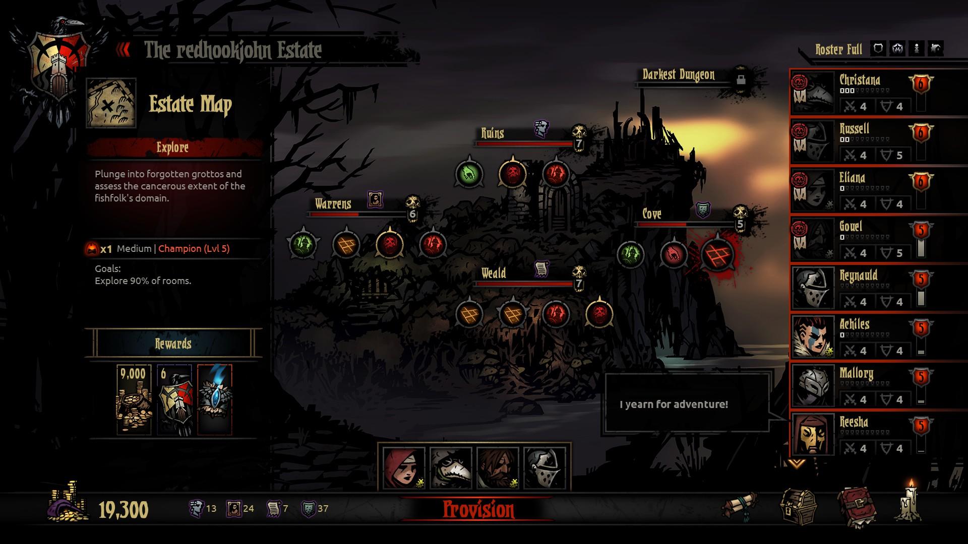Darkest Dungeon:Tablet Edition Game Screenshot
